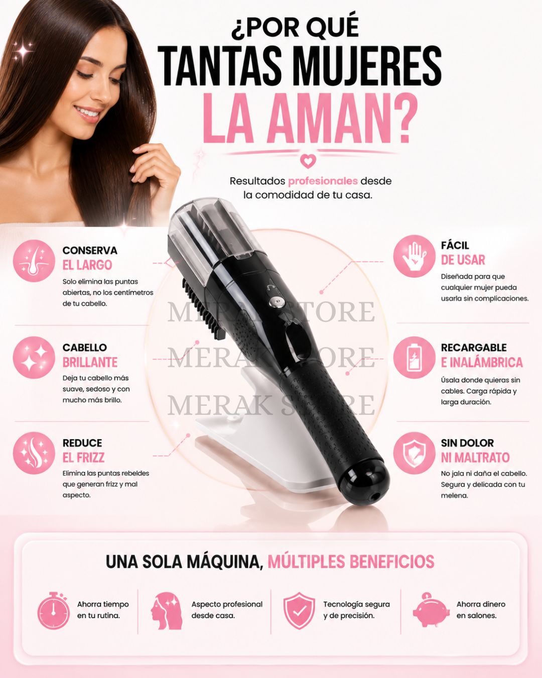 Cortadora De Puntas - Recorta Puntas Abiertas En Minutos💆♀️