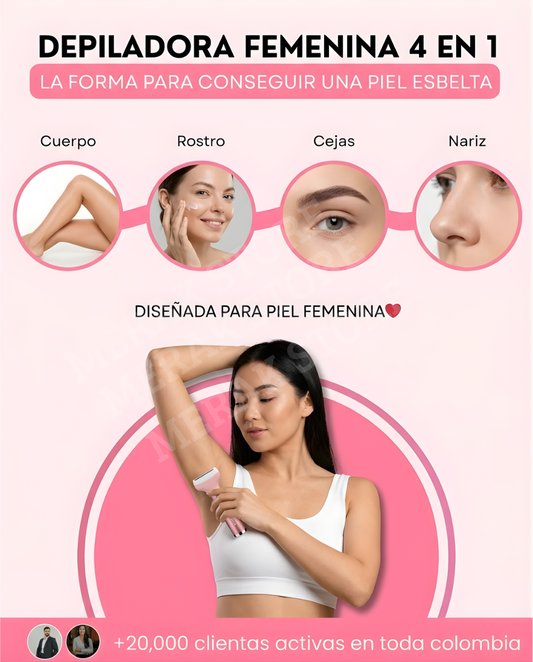 Maquina depiladora recargable 4 en 1✨