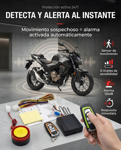 Alarma Moto Anti-Robo🚨Dos controles