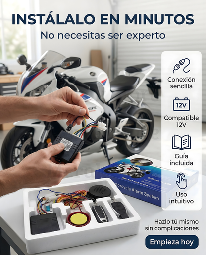 Alarma Moto Anti-Robo🚨Dos controles