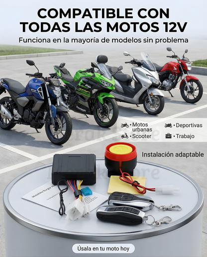 Alarma Moto Anti-Robo🚨Dos controles