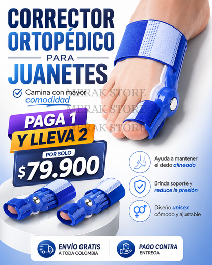 Corrector De Juanetes Ortopedico Compra 1 y Lleva 2🔅
