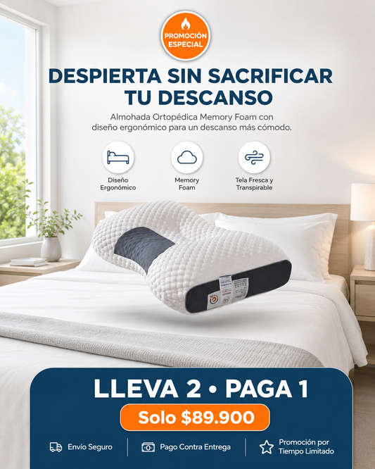 Almohada Cervical Ortopédica lleva 2 paga 1✨
