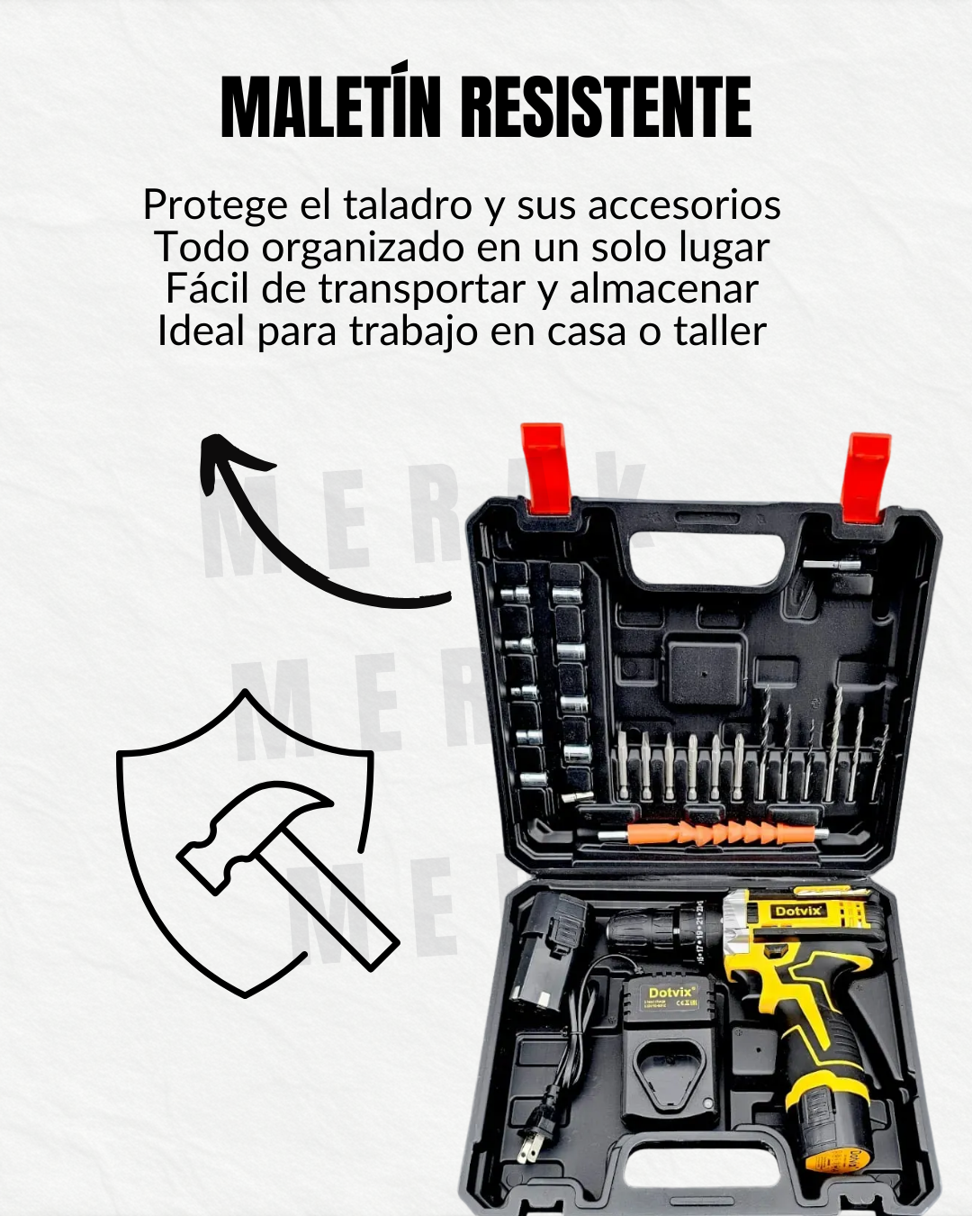 TALADRO PERCUTOR INALÁMBRICO 36V DRILL + ACCESORIOS🛠️