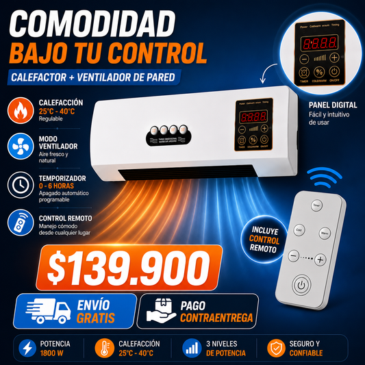 ❄️ Aire Acondicionado Portátil – Frío o calor en cualquier espacio sin instalación ❄️