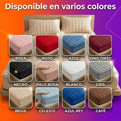 Protector de colchón antifluido + 2 fundas de almohada🌟