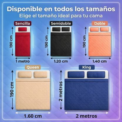 Protector de colchón antifluido + 2 fundas de almohada🌟