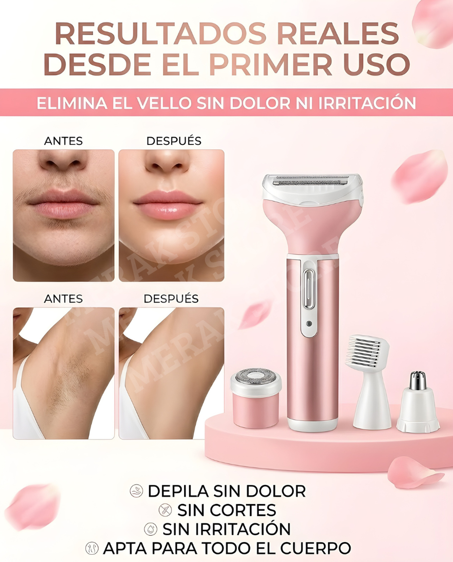 Maquina depiladora recargable 4 en 1✨