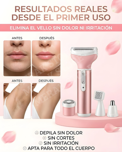 Maquina depiladora recargable 4 en 1✨