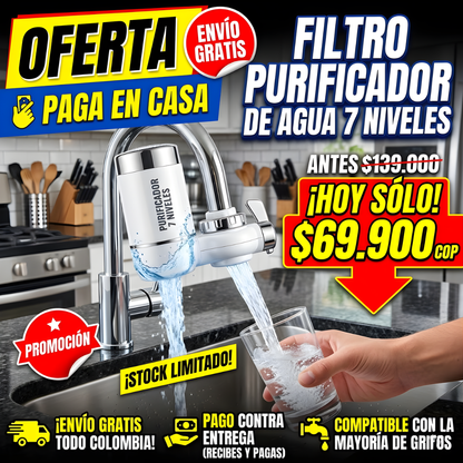 Filtro purificador de agua 7 niveles💦