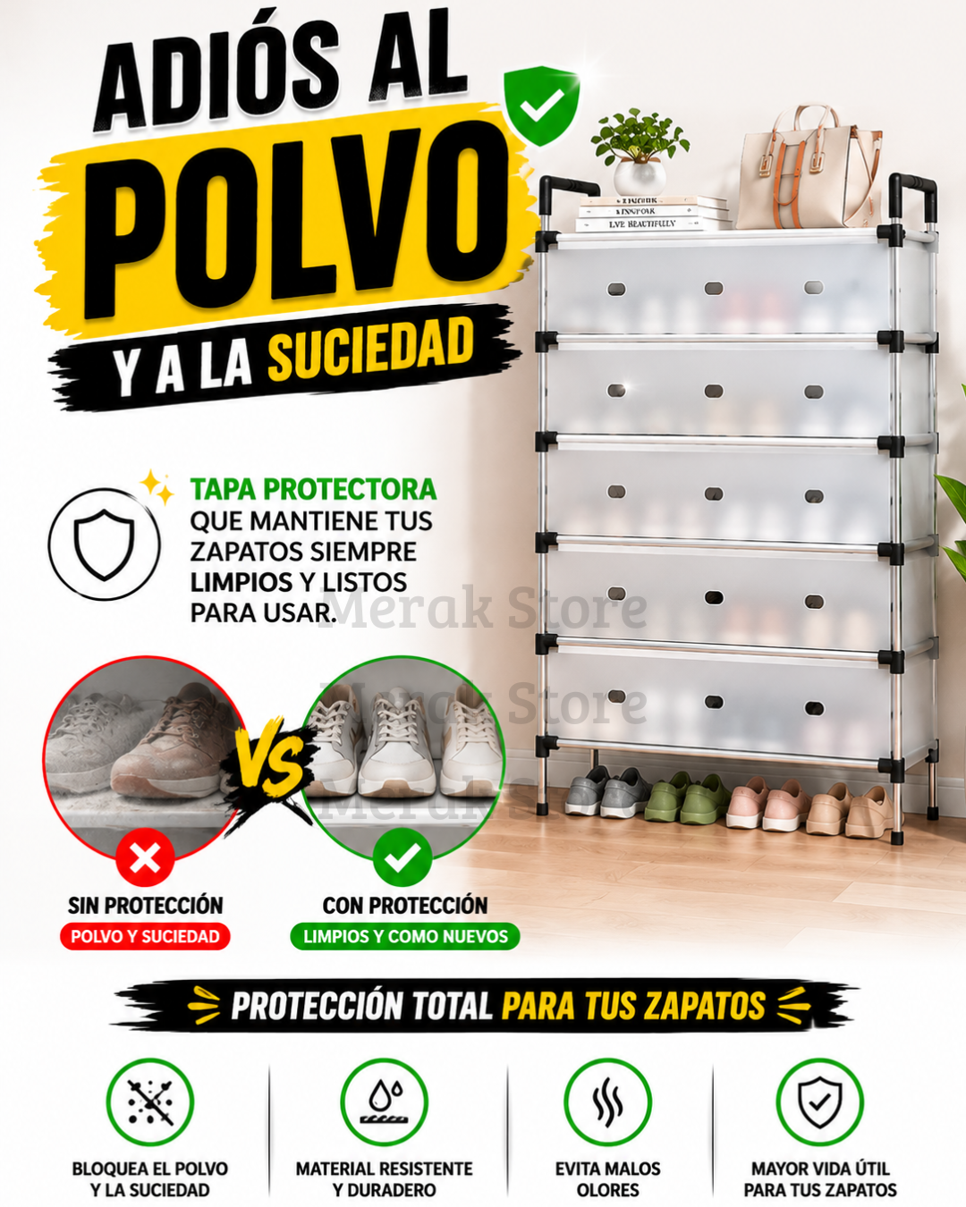 SUPER OFERTA - Zapatero De 6 Niveles Con Tapa