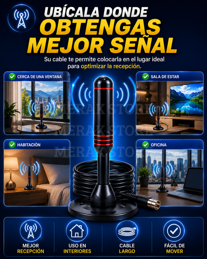 Antena TDT Full HD : Señal clara y fácil instalación ✨