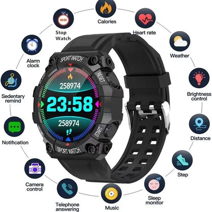 Super Combo Maleta Antirrobo Con Carga+Termo Digital+ Reloj inteligente FD68 + Obsequio de audifonos M10🎁